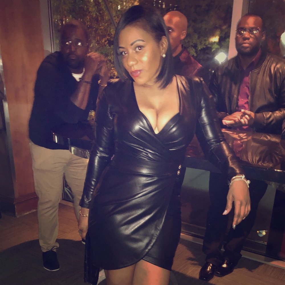 Faux leather Dress